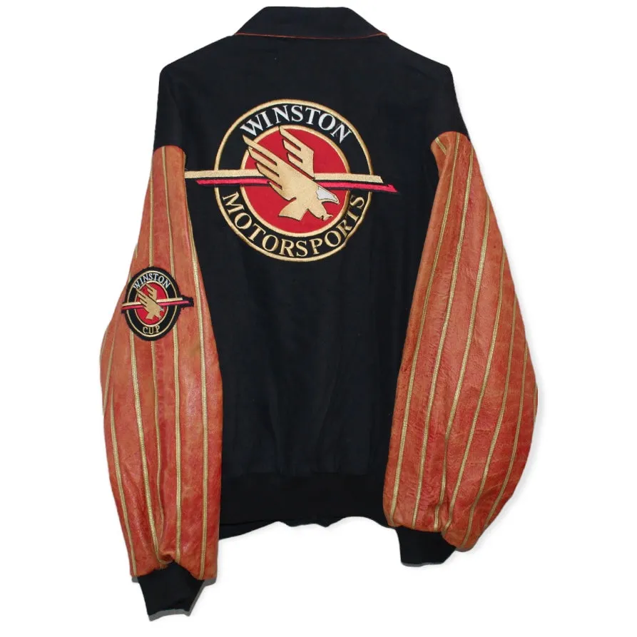 Rare Winston Cup Series NASCAR Jeff Hamilton Leather Jacket (XL)