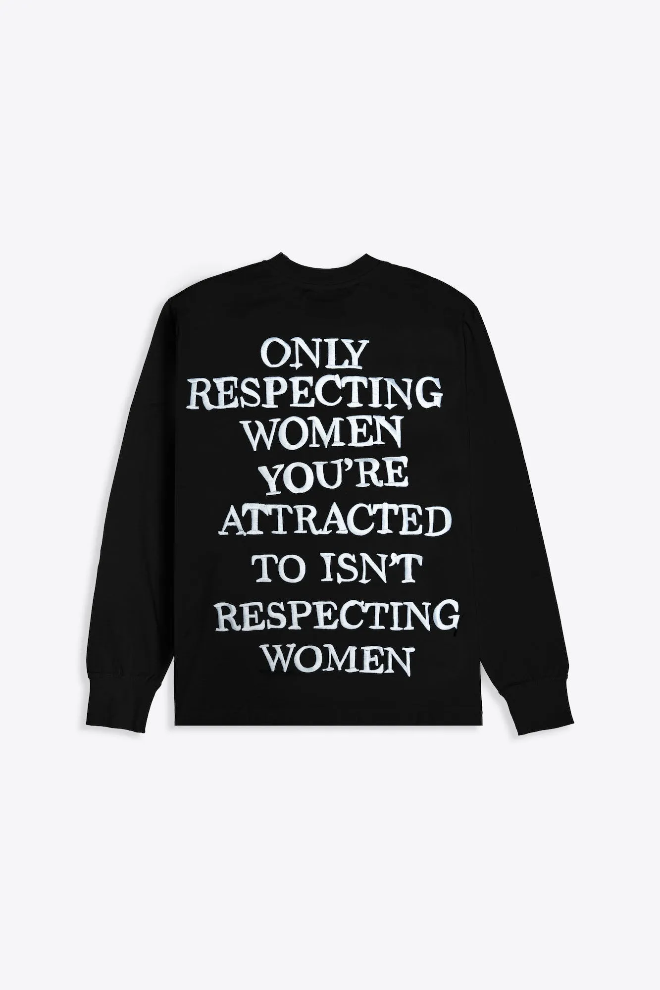 Respecting Women Cuffed L/S (Black)