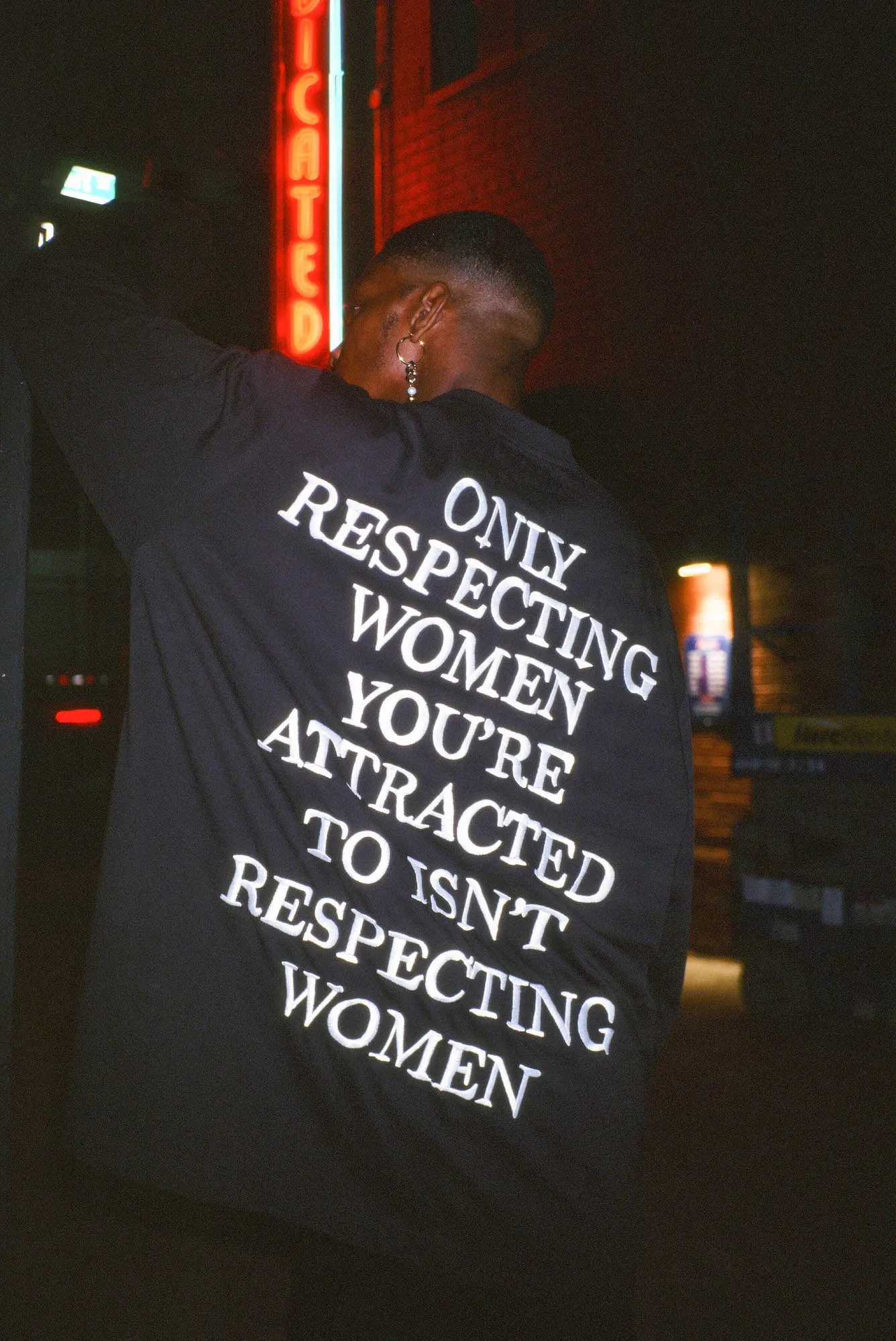 Respecting Women Cuffed L/S (Black)