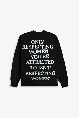 Respecting Women Cuffed L/S (Black)
