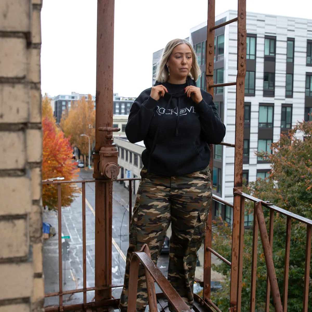 RockLove Drop Shoulder Hoodie