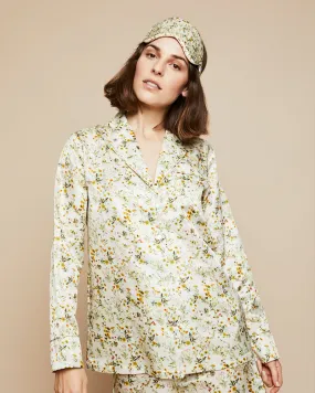 Ronja Silk Cotton Pyjama Top in Garden of Wales