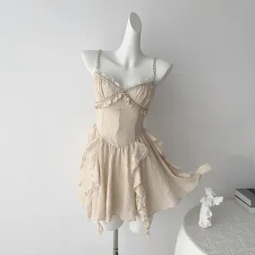 Sand Castle         Dress Kawaii Academia Y2K Cottagecore Coquette Fairycore Dollette Princesscore