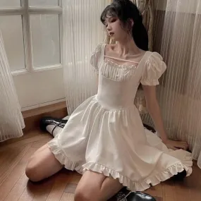 Sirella  Goth      Dress Dark Academia Kawaii Academia Y2K Cottagecore Coquette Fairycore Dollette Princesscore