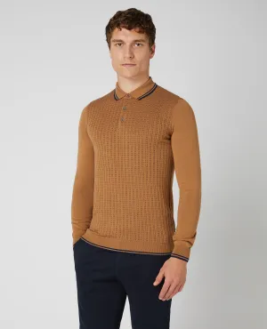 Slim Fit Merino Wool-Blend Polo Shirt