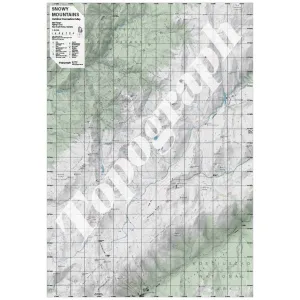 Snowy Mountains A1 Topographic Map