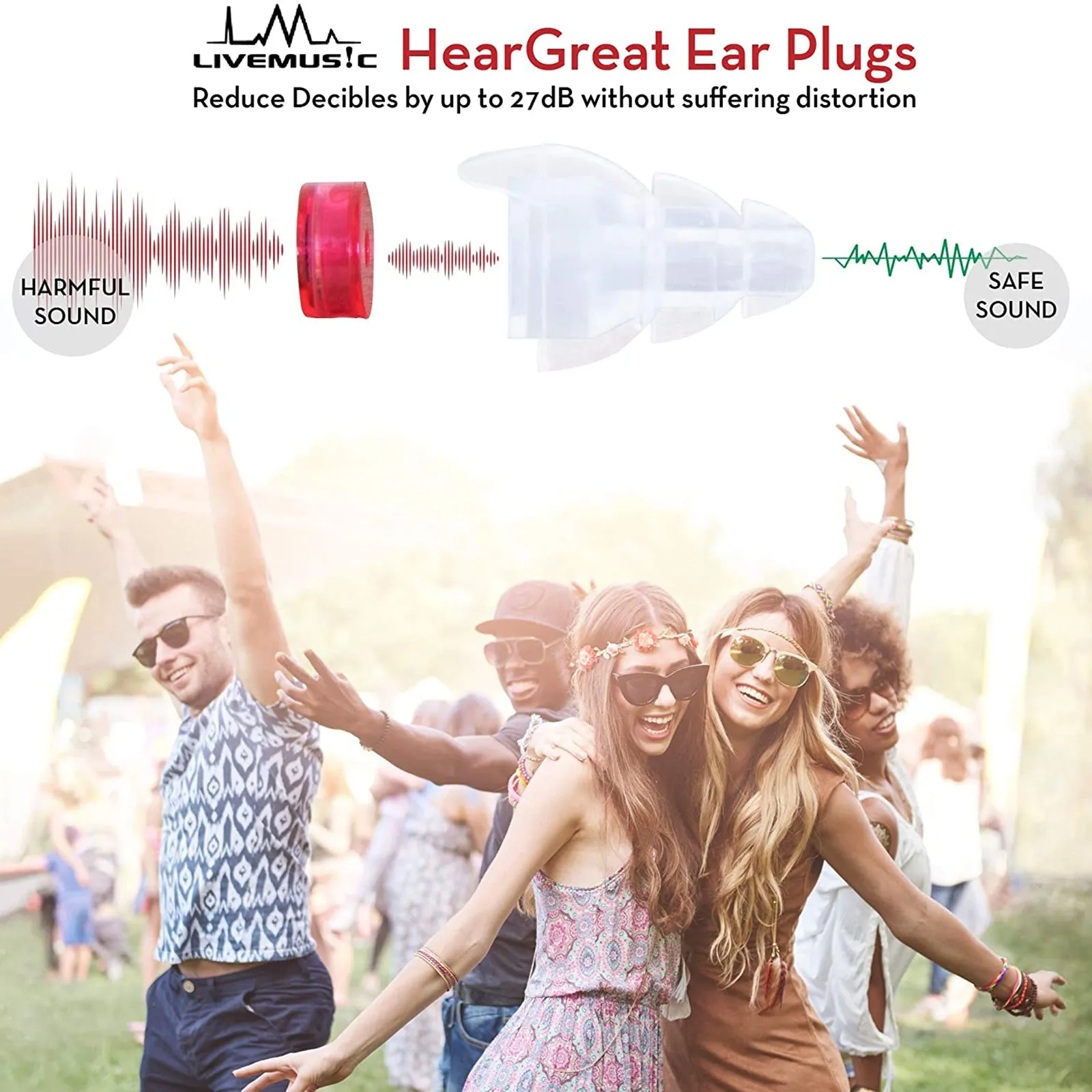 Soft Silicone Ear Plugs Anti Noise Cancelling