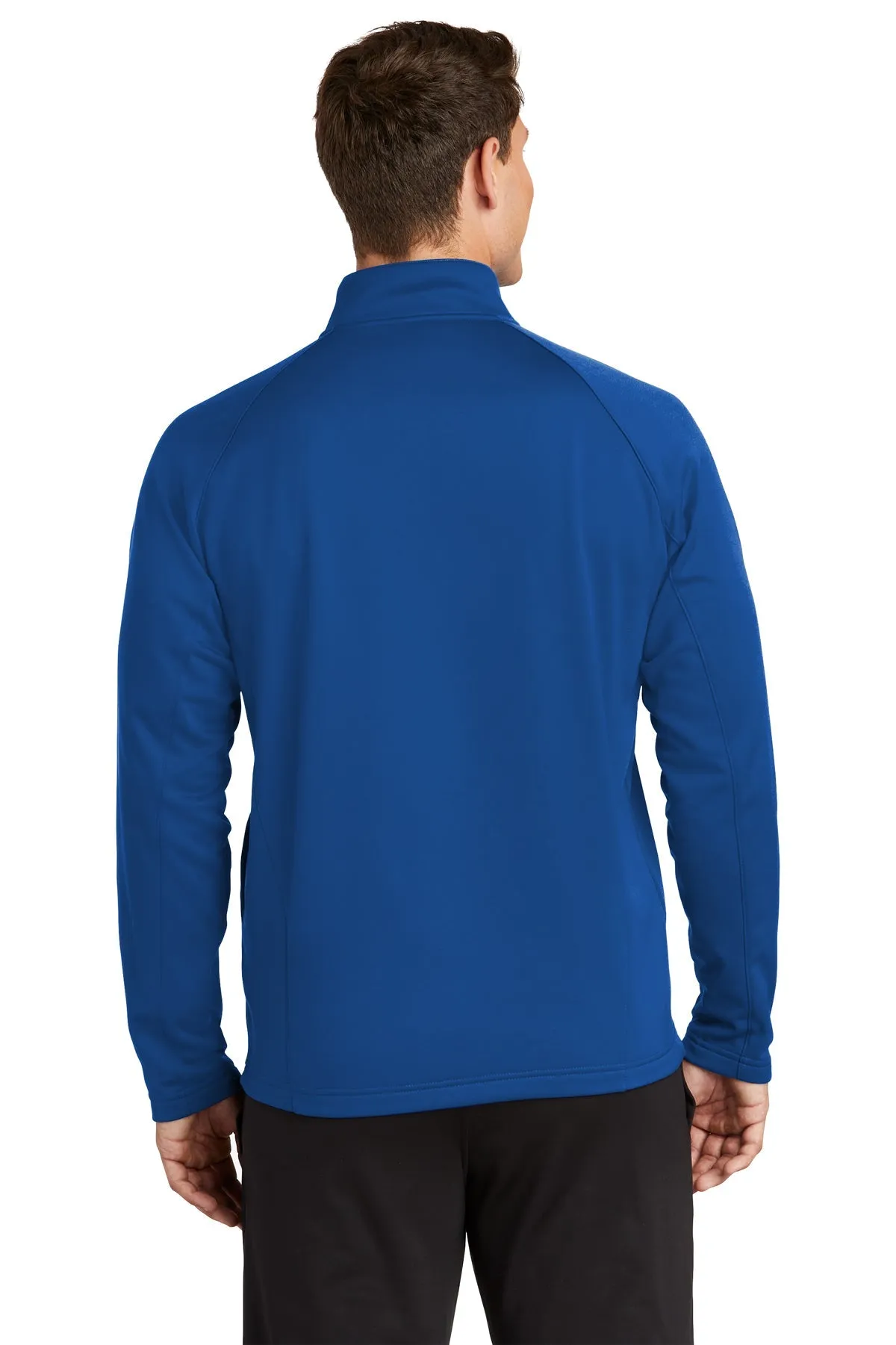 Sport-Tek Sport-Wick Fleece Customized 1/4-Zip Pullovers, True Royal/ Silver
