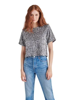 Steve Madden Cressa Sequin Velvet Top