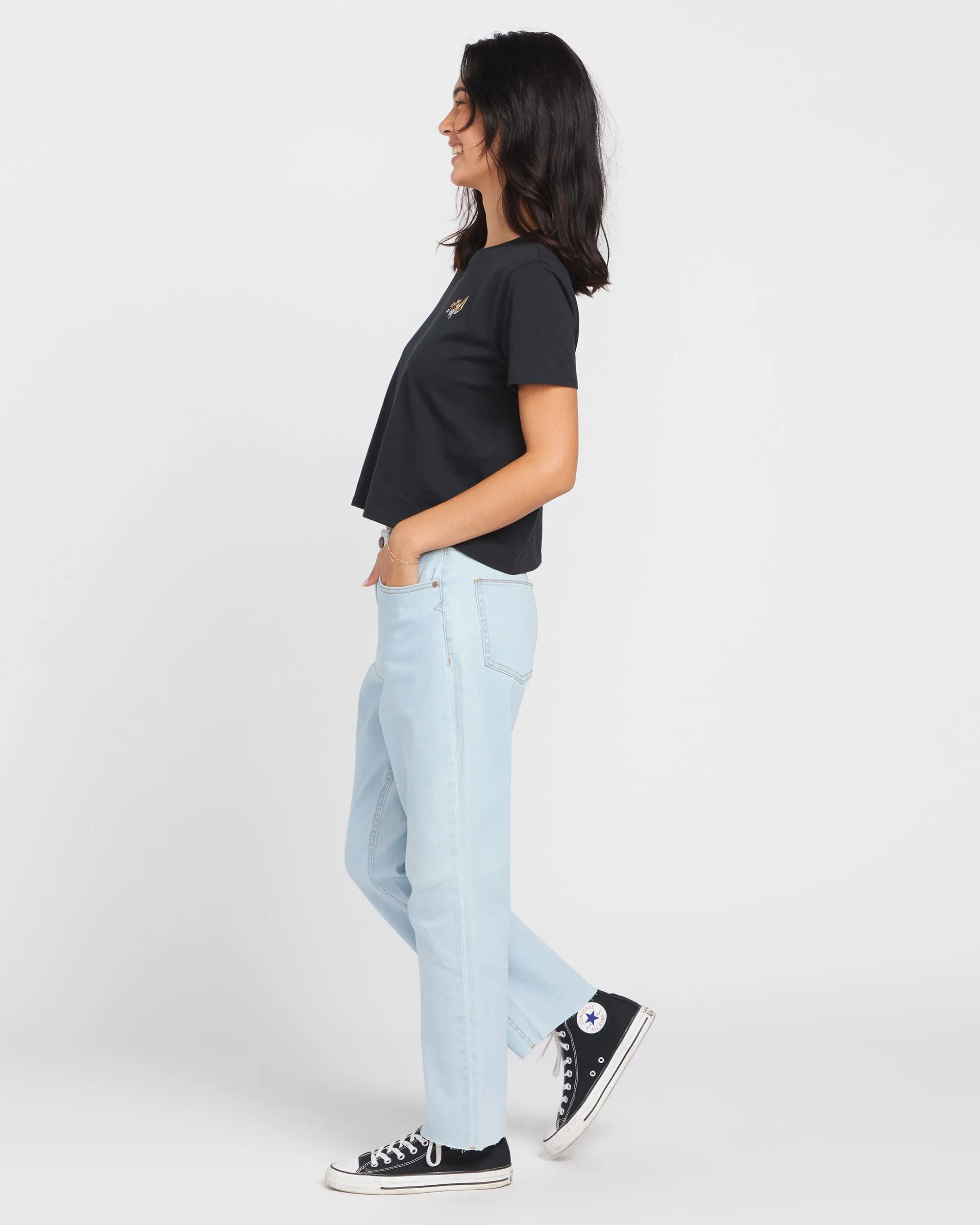 Stoned Straight Jeans - Cruzer Blue