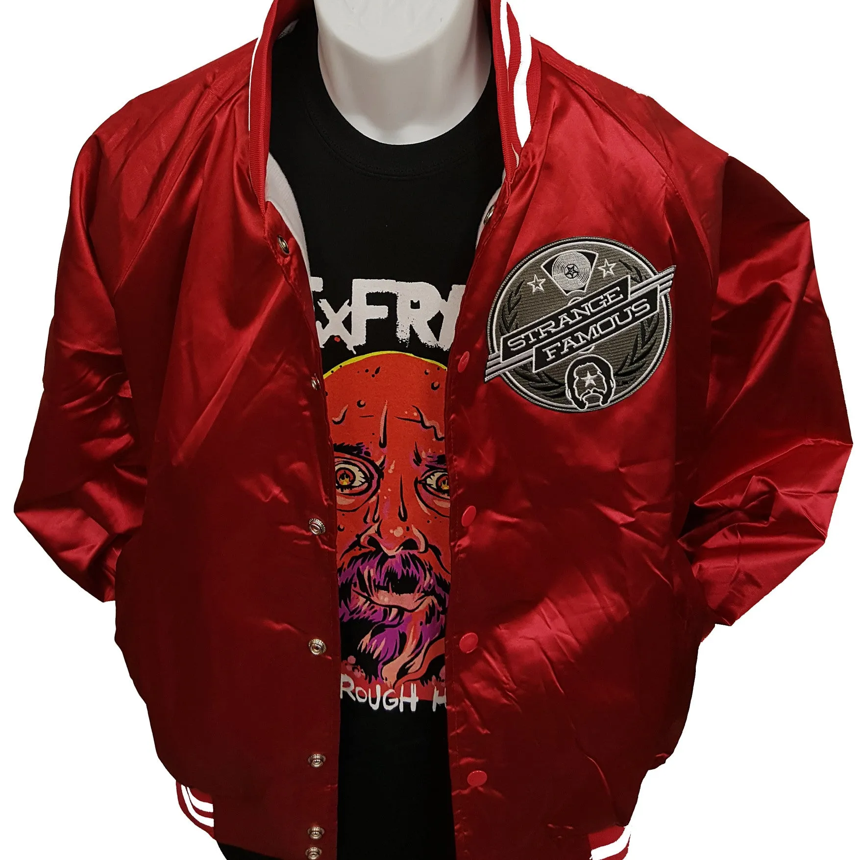Strange Famous RED Satin Jacket