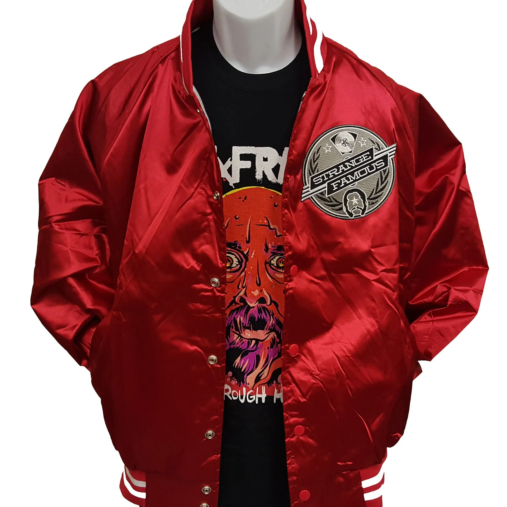 Strange Famous RED Satin Jacket
