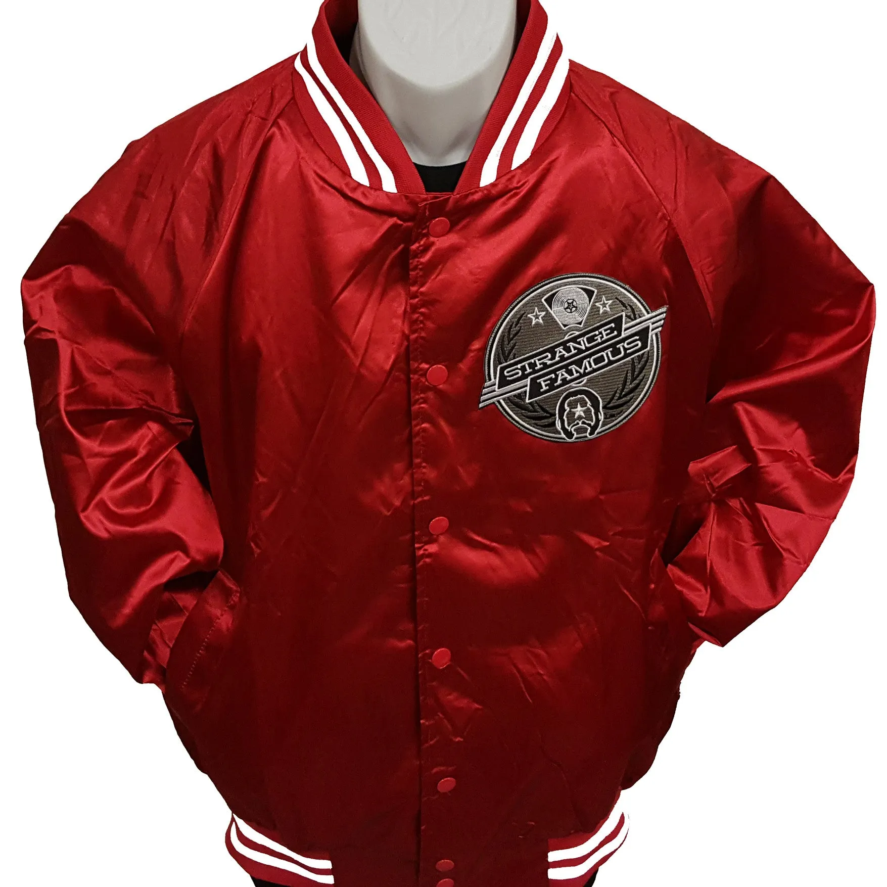 Strange Famous RED Satin Jacket