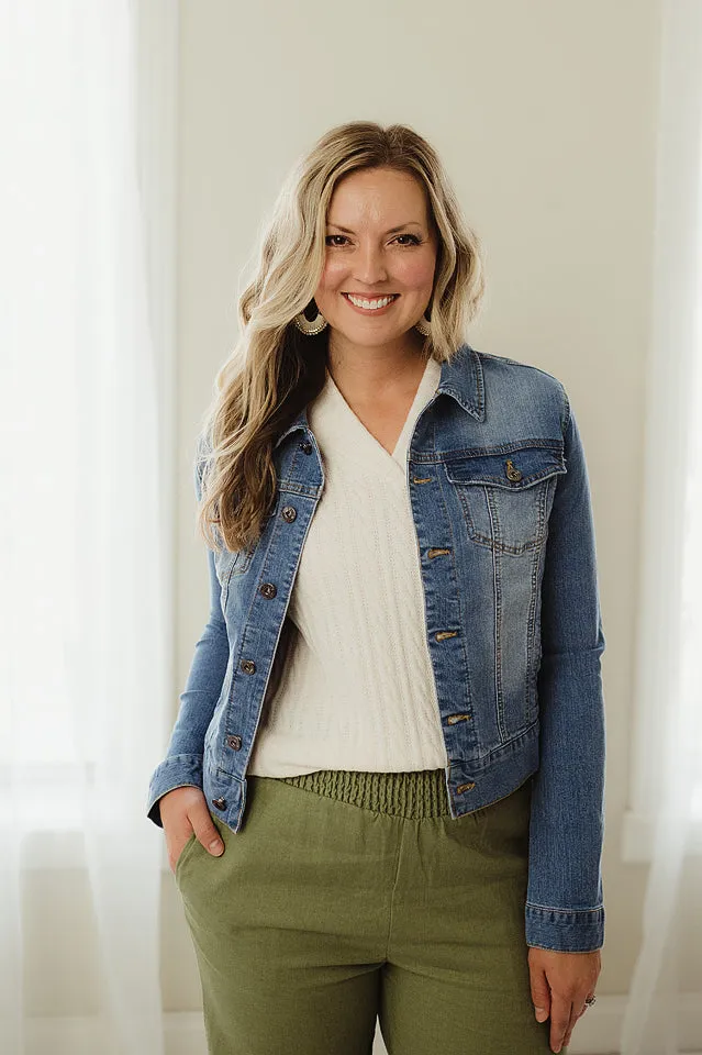 Stretchy Denim Jacket