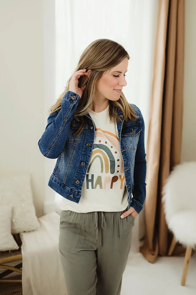 Stretchy Denim Jacket