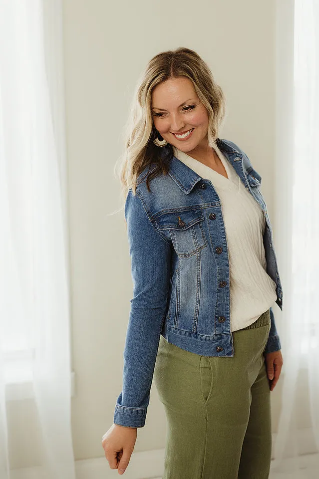 Stretchy Denim Jacket