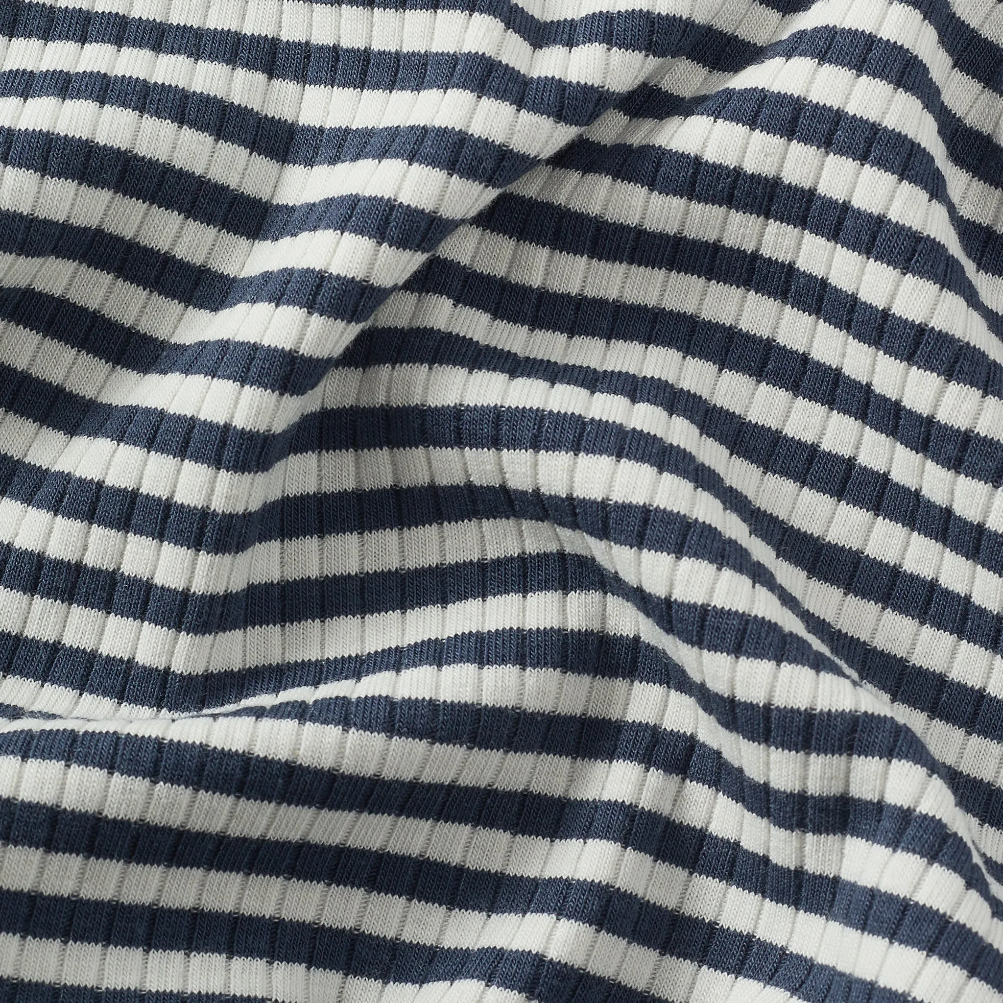 Striped Ribbed Long Sleeve Bodysuit
