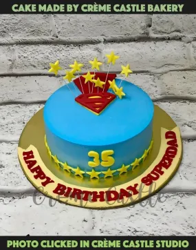 Superman Cape Design Cake