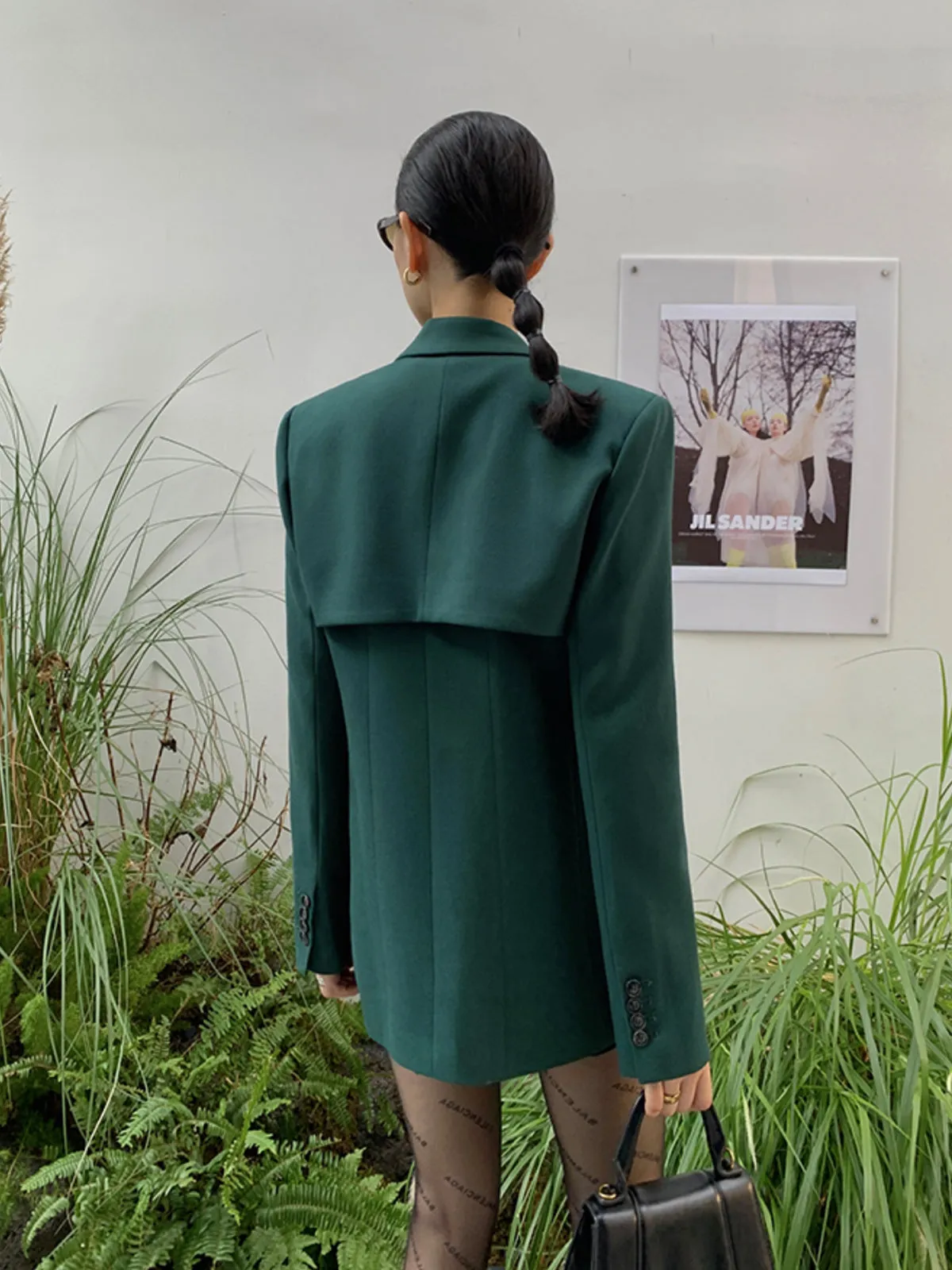 Tailored Slim Jacket - Olive