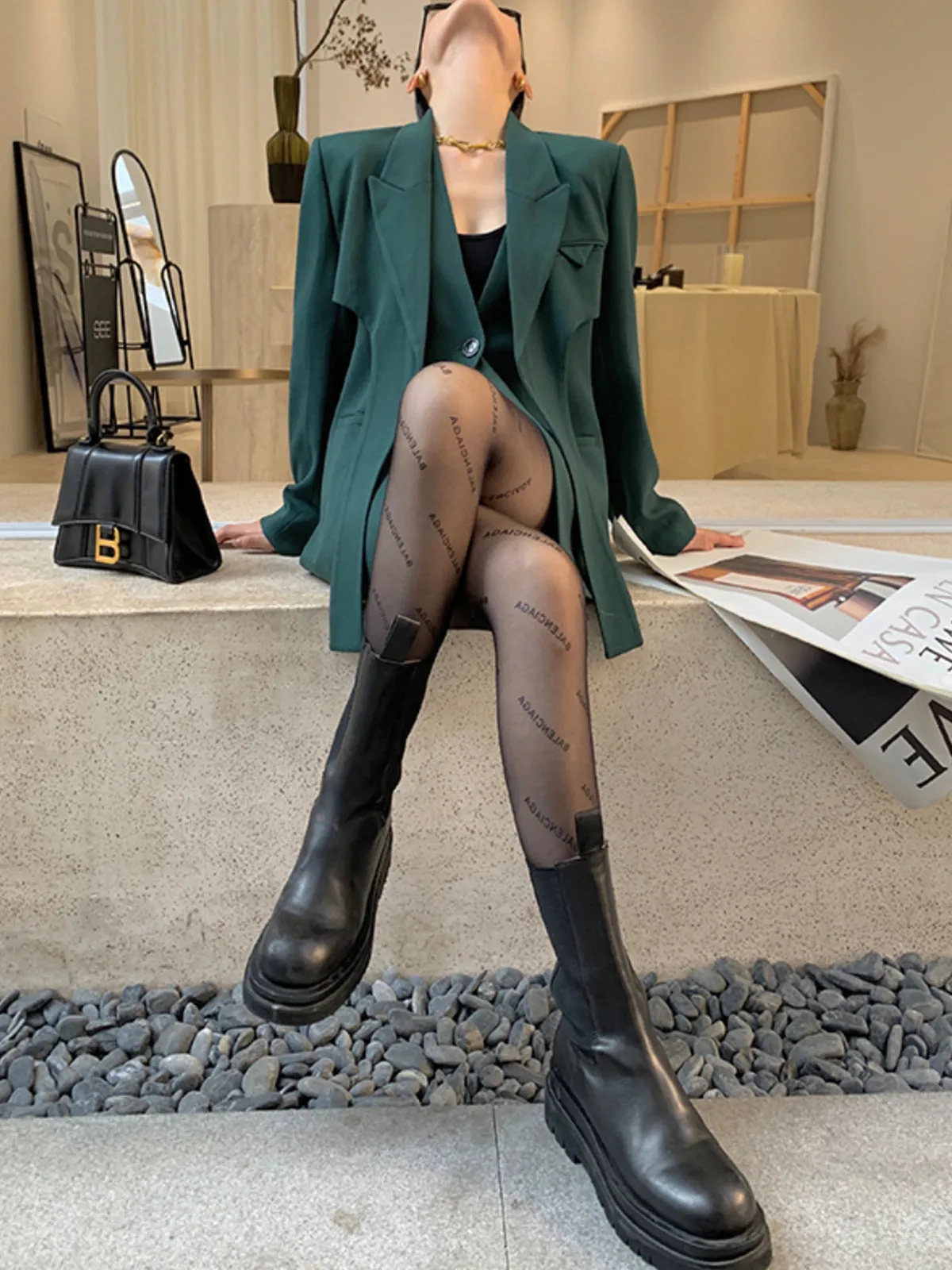 Tailored Slim Jacket - Olive