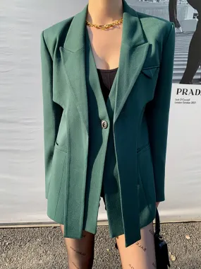 Tailored Slim Jacket - Olive