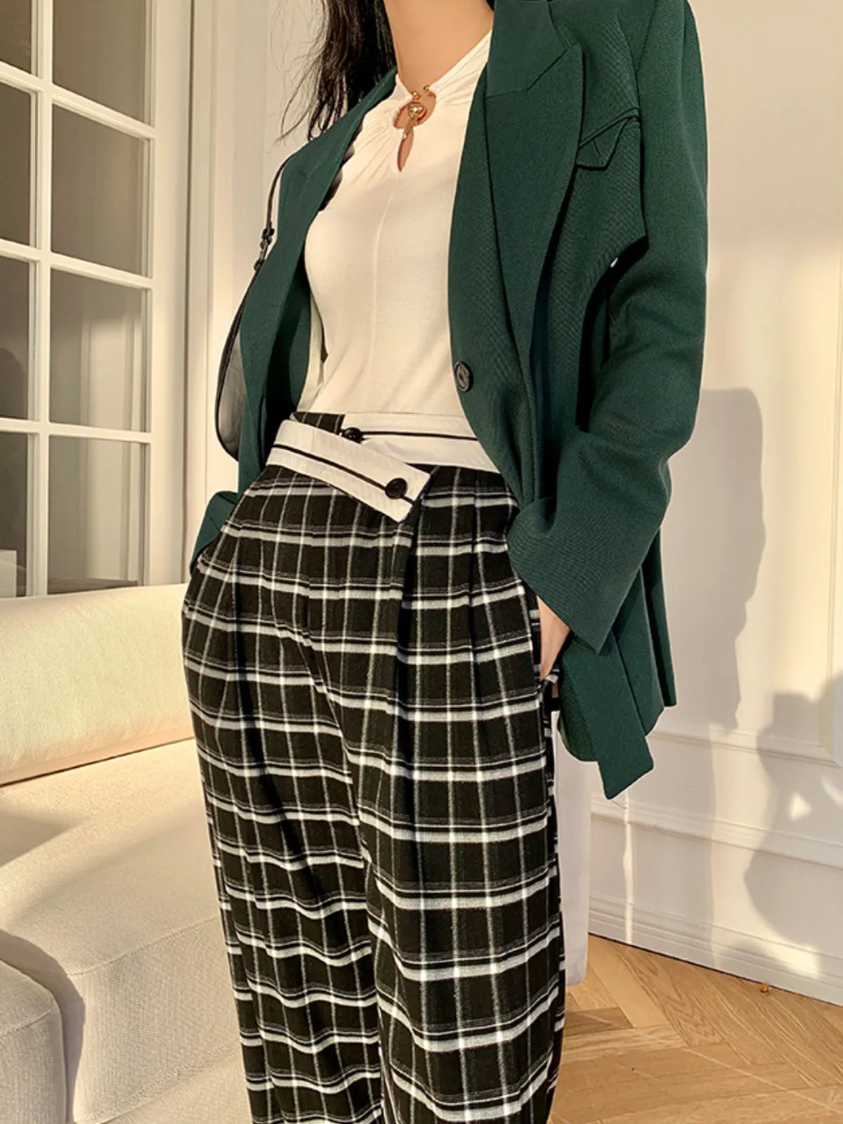 Tailored Slim Jacket - Olive