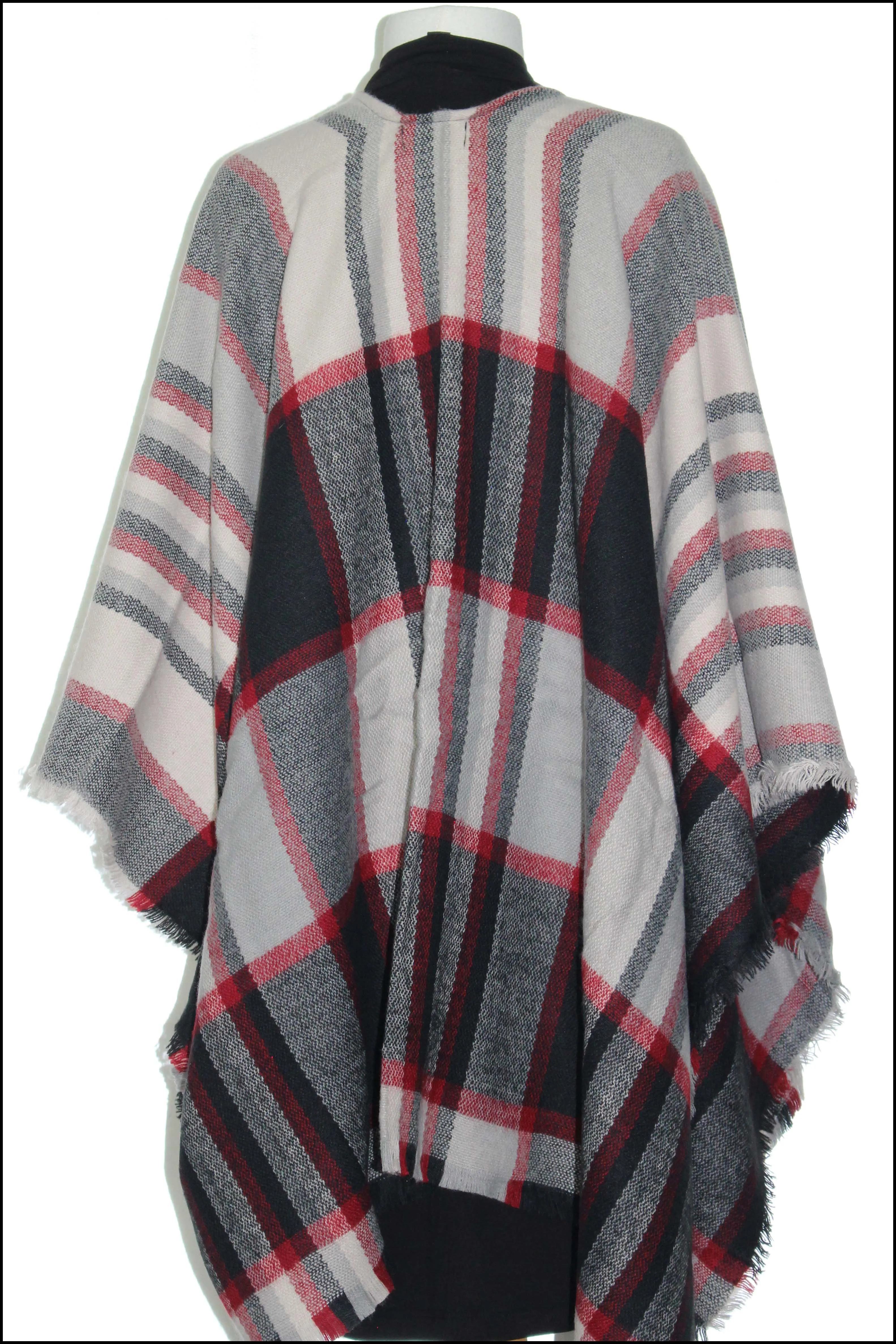 Tartan Plaid Ruana Wrap