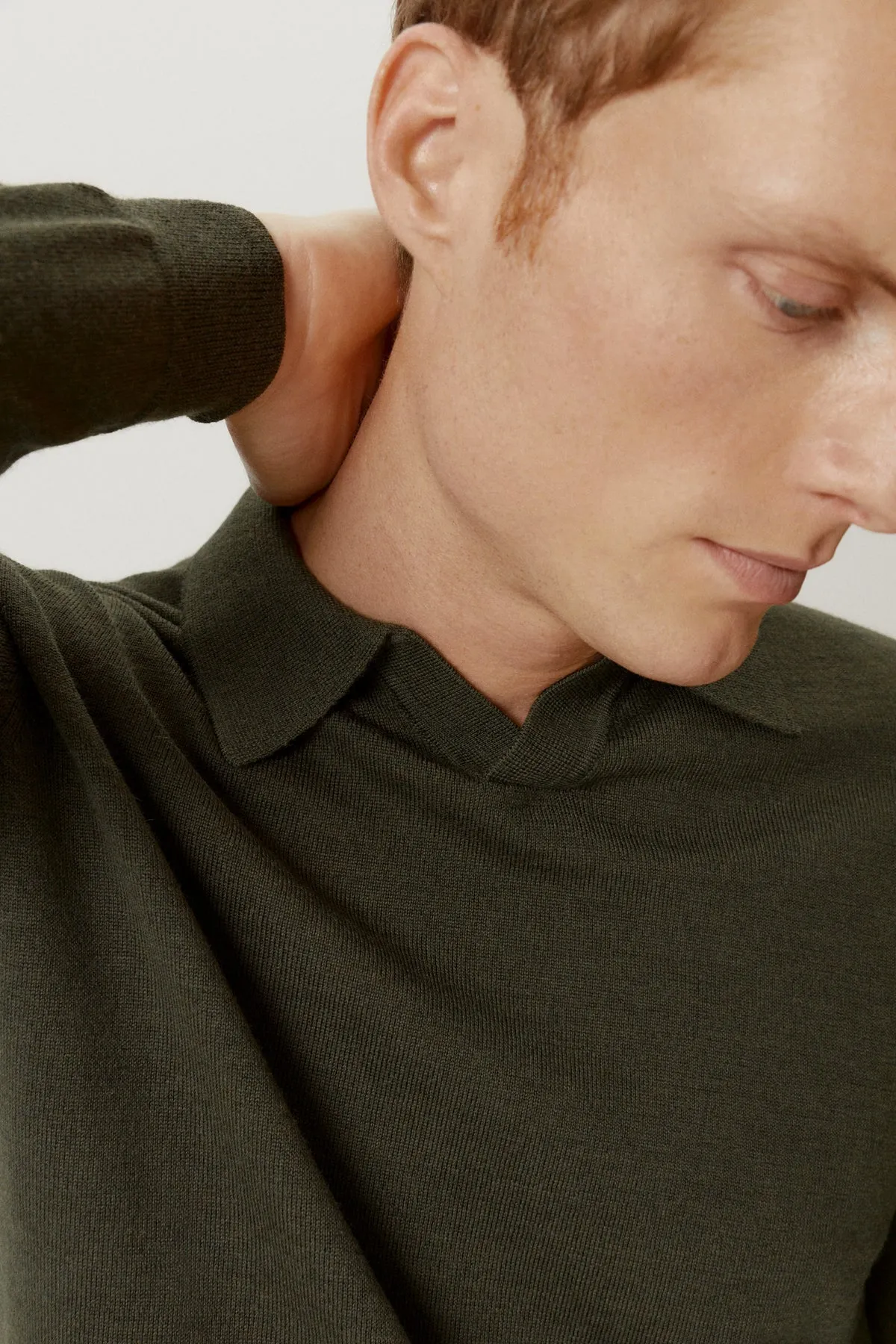 The Merino Wool Buttonless Polo