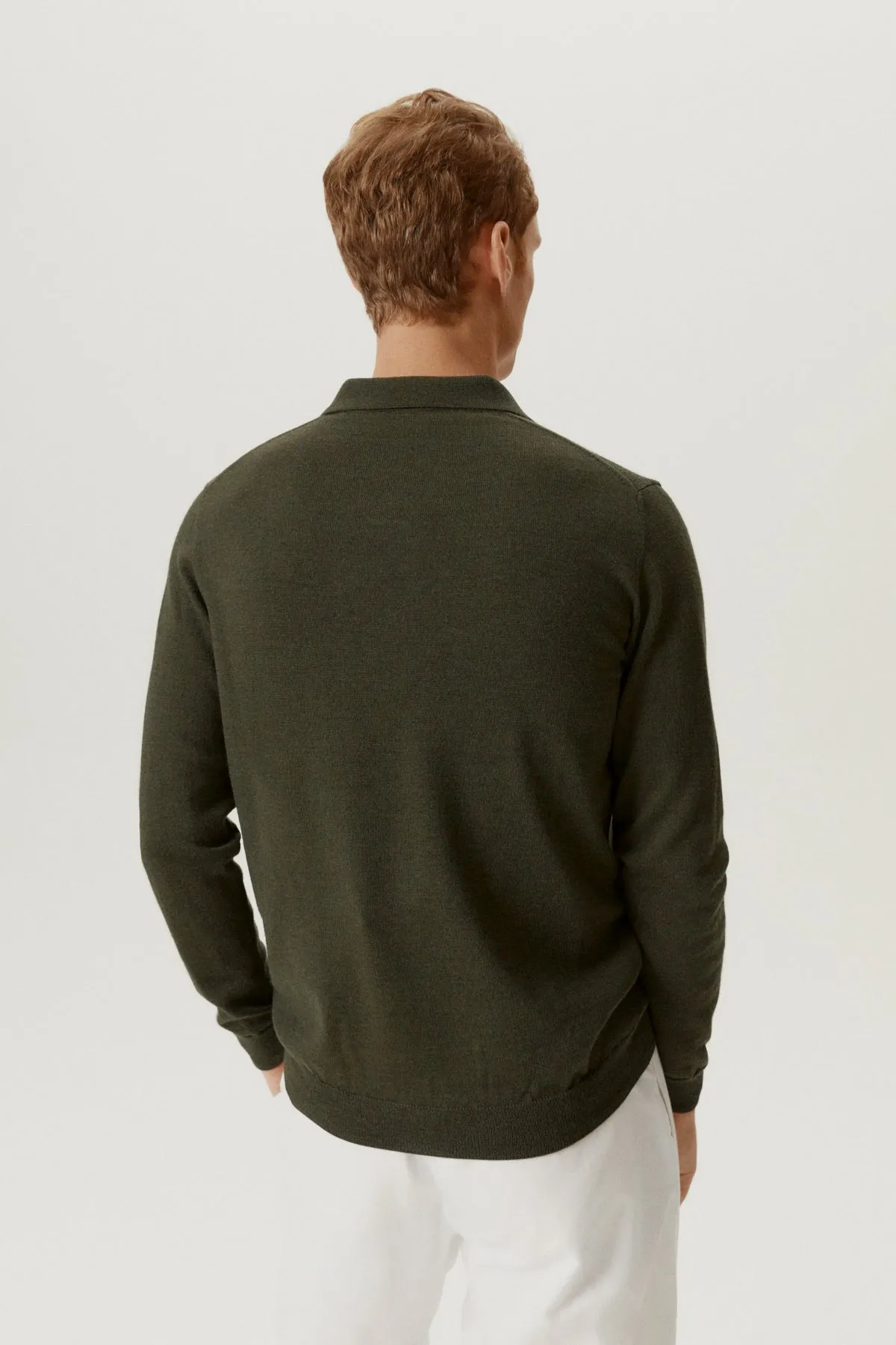 The Merino Wool Buttonless Polo