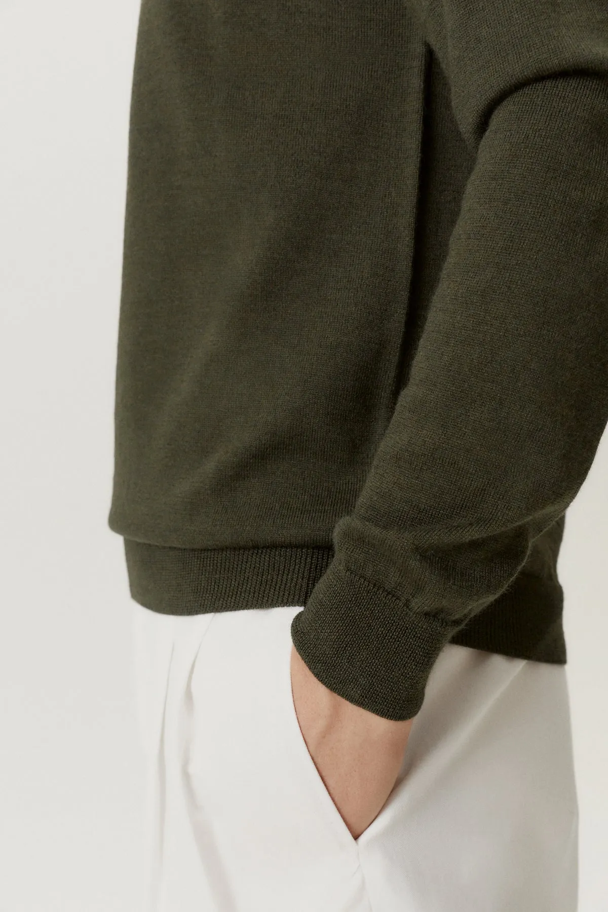 The Merino Wool Buttonless Polo