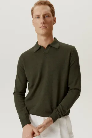 The Merino Wool Buttonless Polo