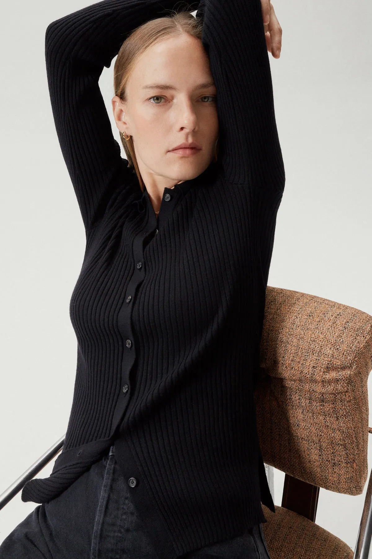 The Merino Wool Ribbed Shirt
