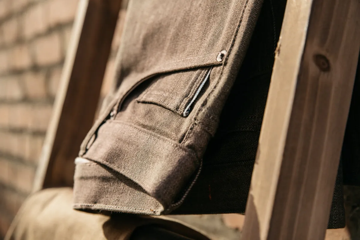 The Pen Slim - Brown Raw 10.5oz Selvedge