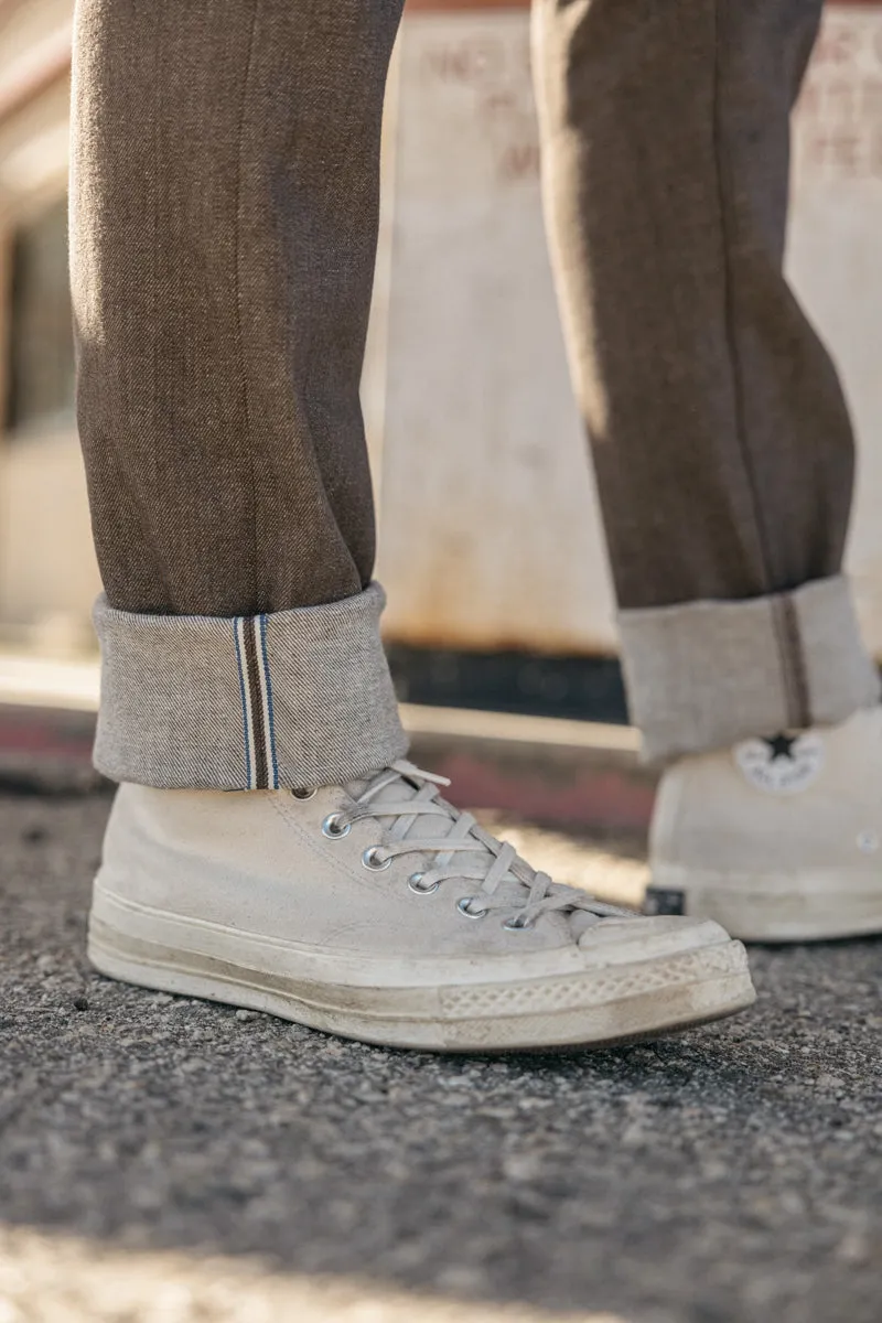 The Pen Slim - Brown Raw 10.5oz Selvedge