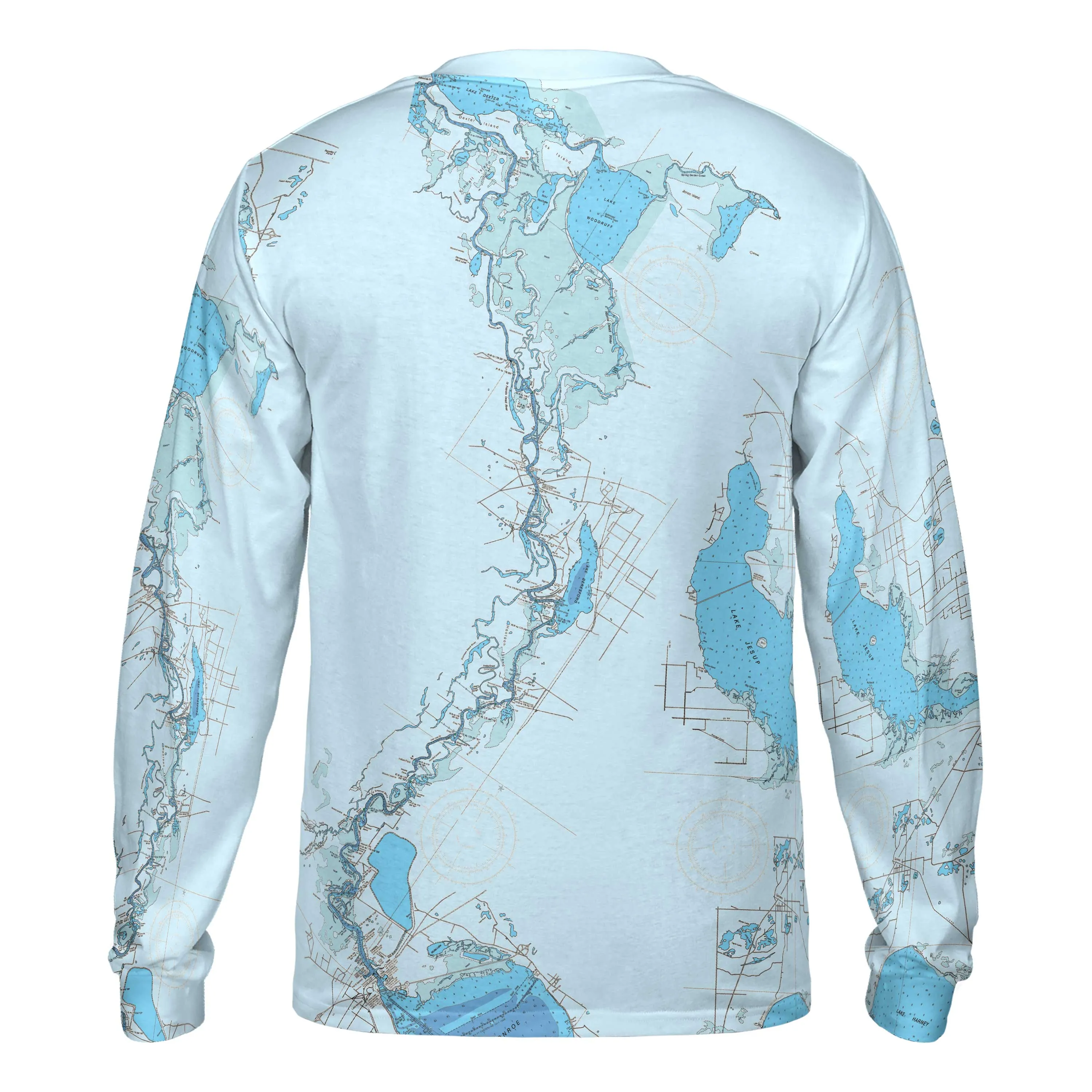 The Sanford and Lake Monroe Blues Long Sleeve Performance Tee
