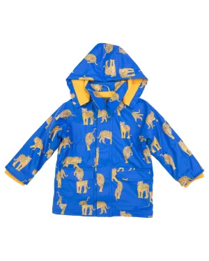 Tiger raincoat - Victoria Blue