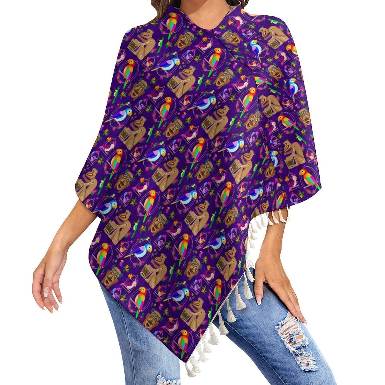 Tiki Plays The Drums Tassel Cape