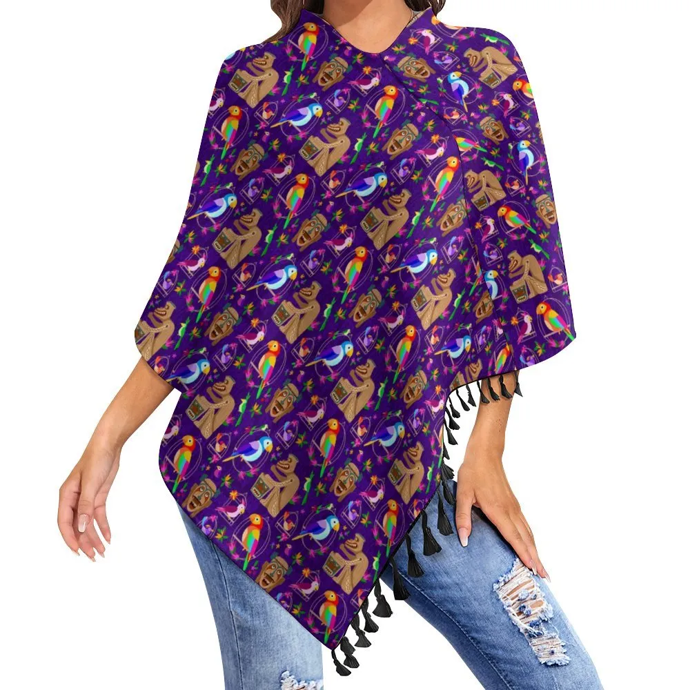 Tiki Plays The Drums Tassel Cape