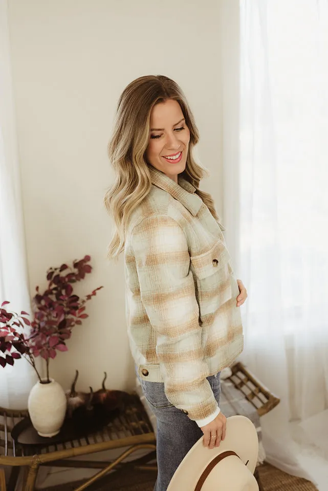 Twill Plaid Jacket