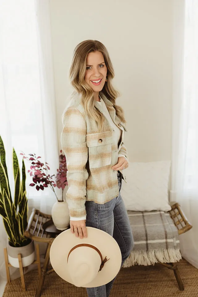Twill Plaid Jacket