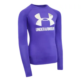 Under Armour Girl's Two Tone Big Logo L/S T-Shirt