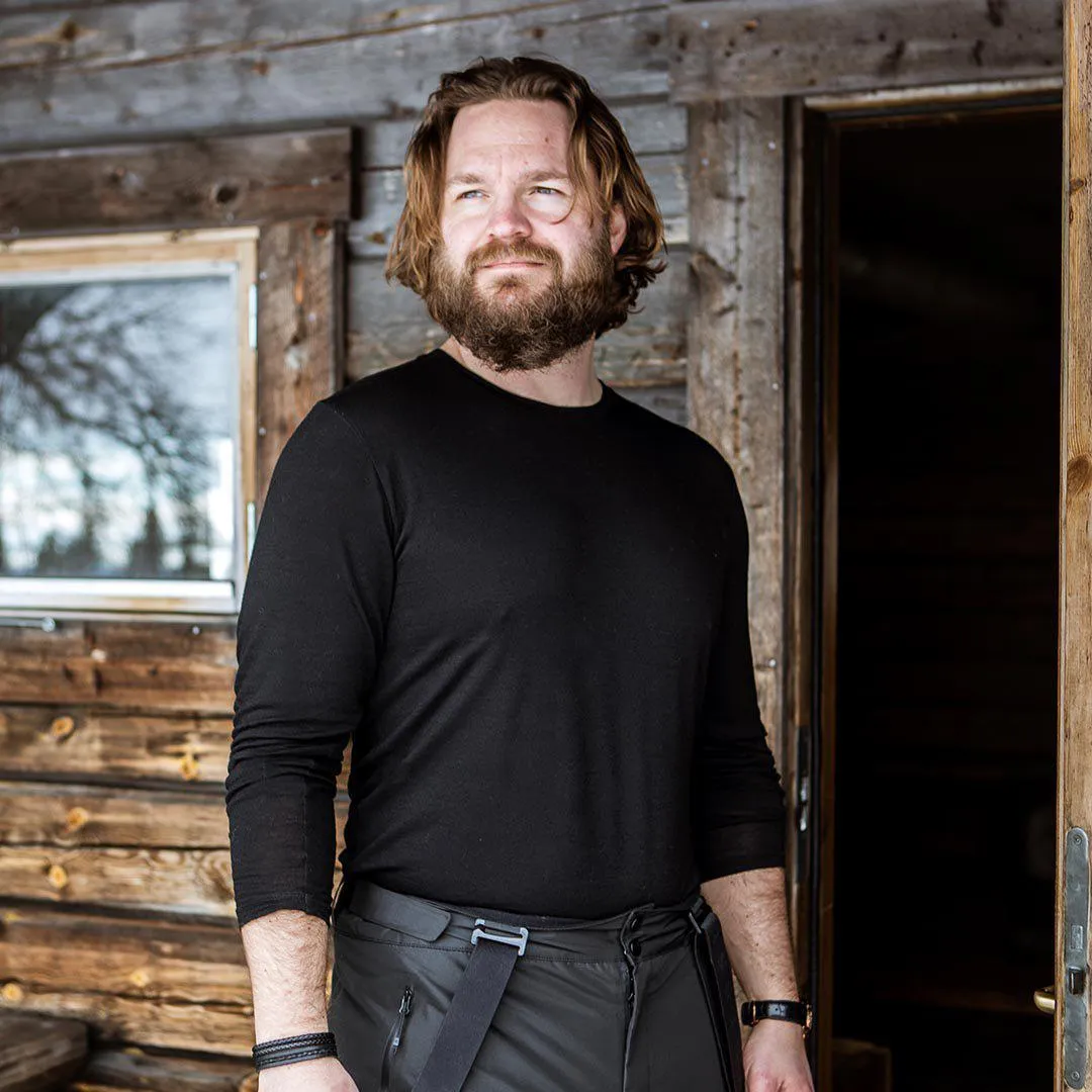 UNDERWOOL MERINO LONG SLEEVE MALE  — RIFLE GREEN
