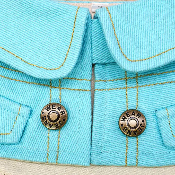 Unisex Tiffany Blue Denim Cape - Salvadore