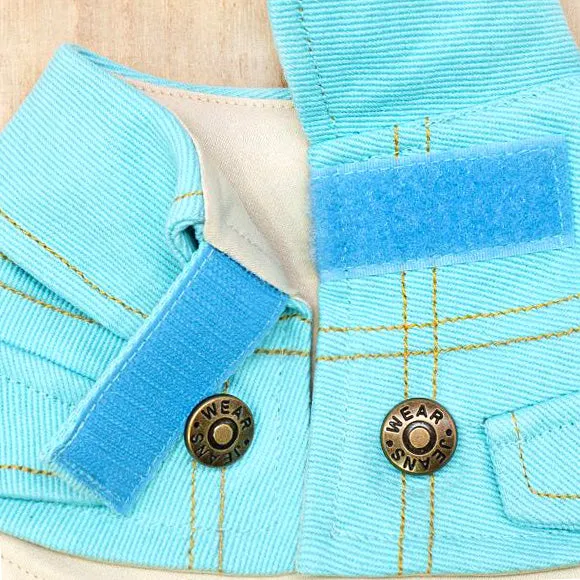 Unisex Tiffany Blue Denim Cape - Salvadore
