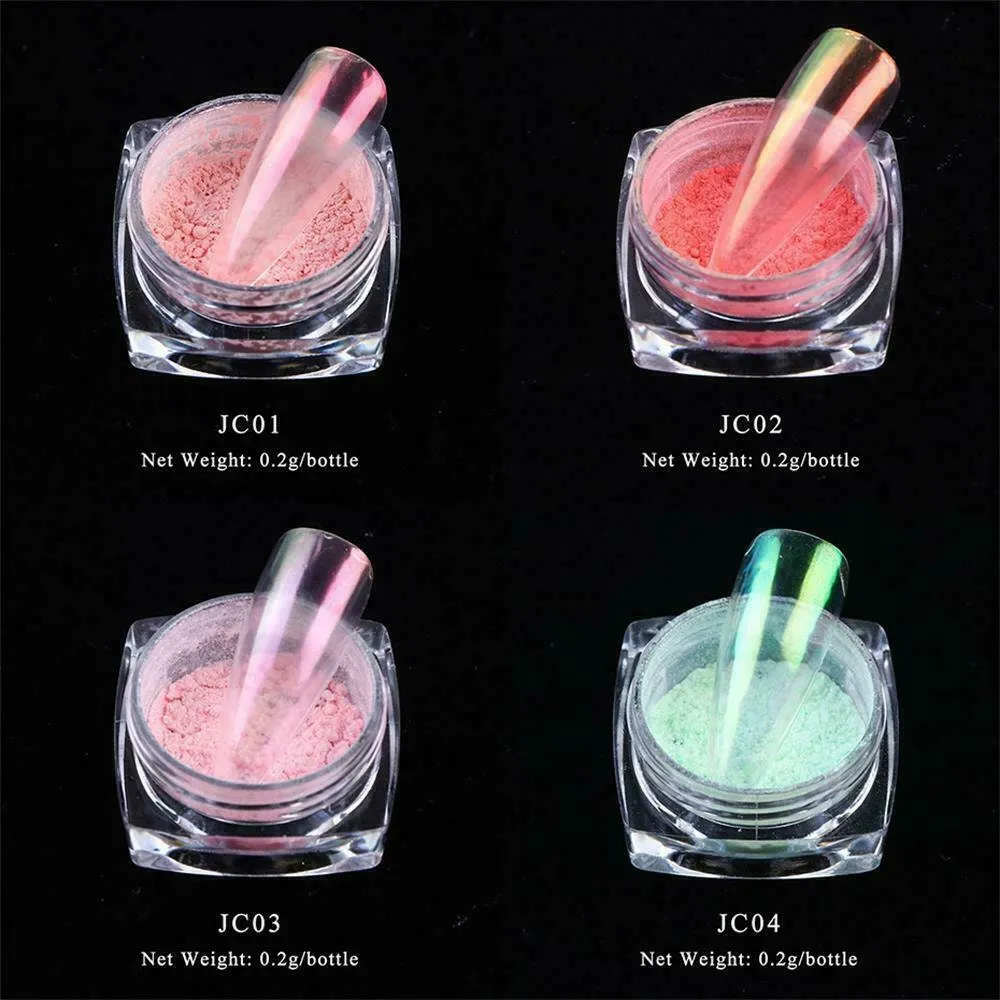 US Glitter Holographic Mirror Nail Art Powder Ultra-thin Aurora Mermaid Pigment