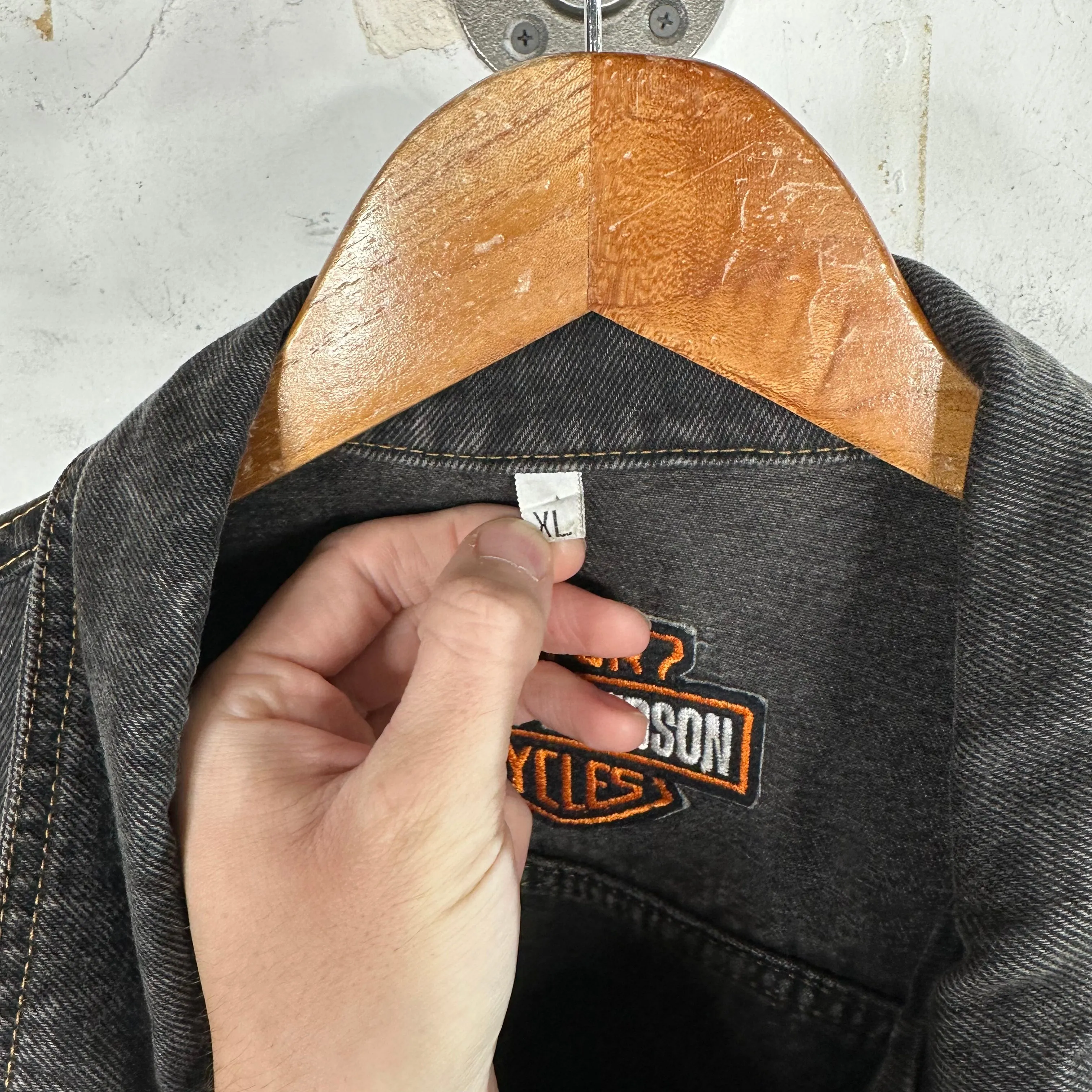 Vintage Harley Davidson Trucker Jacket