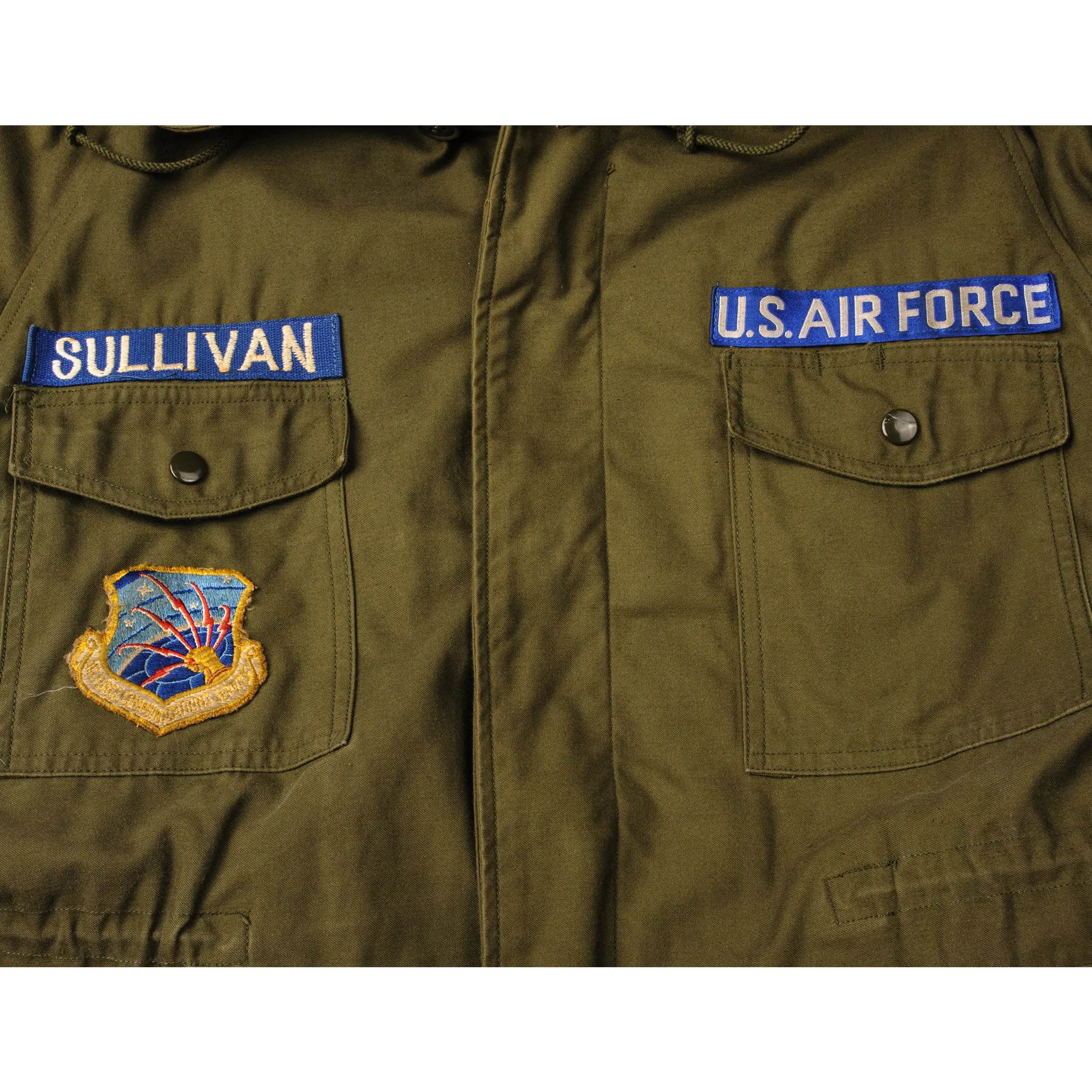 VINTAGE USAF WIND RESISTANT JACKET WITH LINER 1967 VIETNAM WAR SIZE LARGE REGULAR