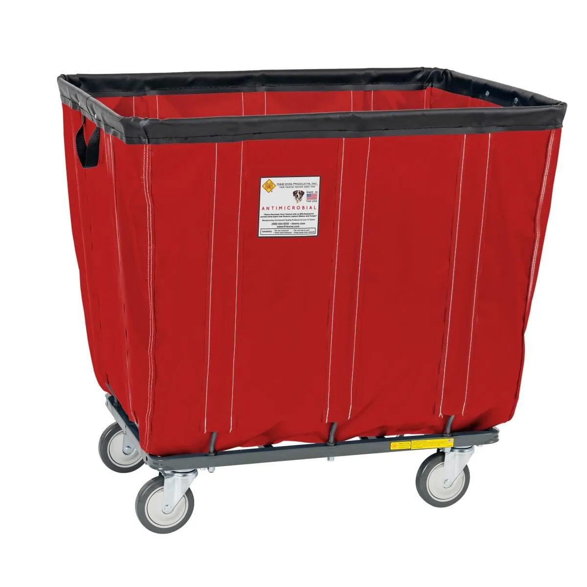 Vinyl Basket Truck w/ Antimicrobial Liner - 12 Bushel