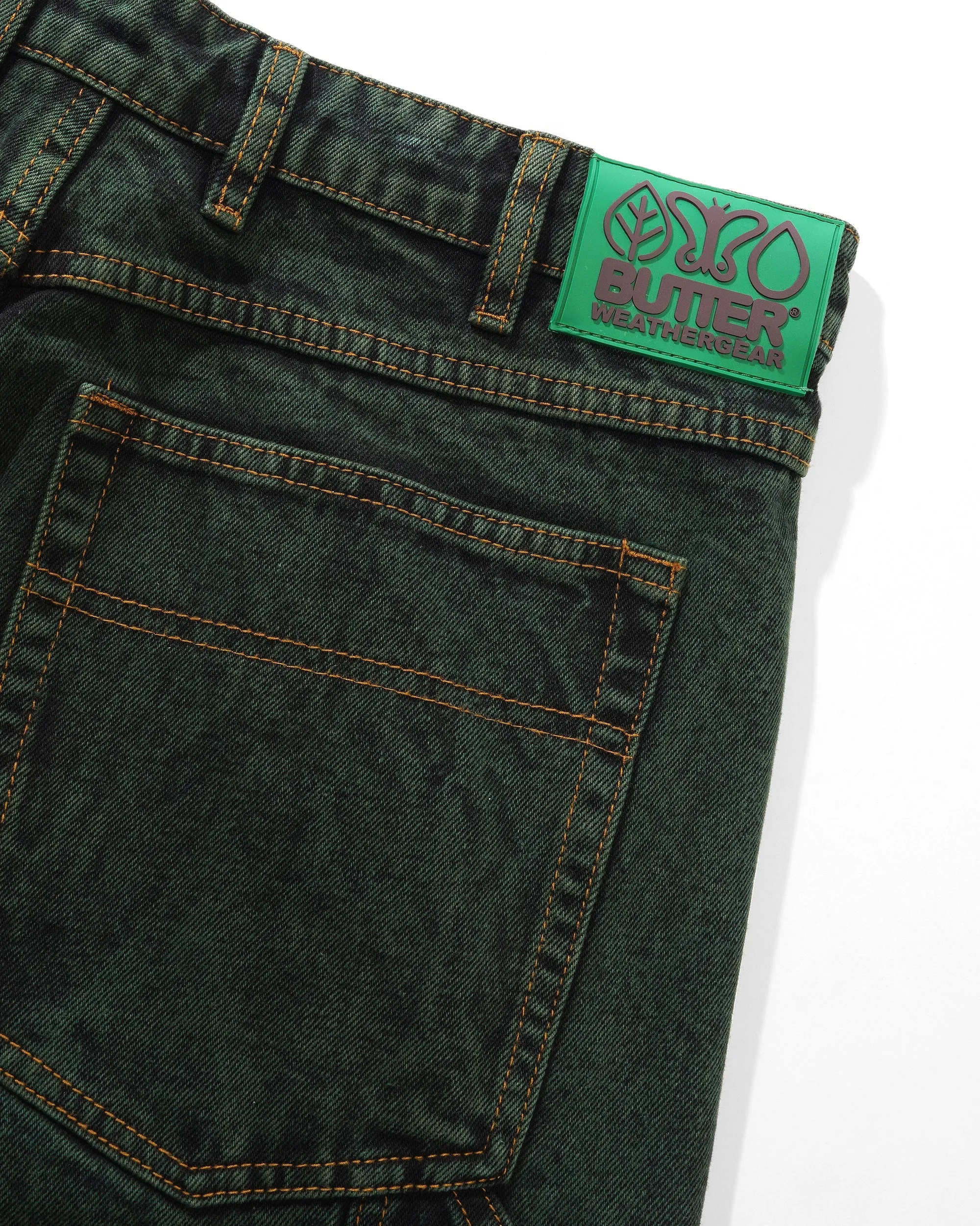 Weathergear Heavyweight Denim Jeans, Deep Forest Wash