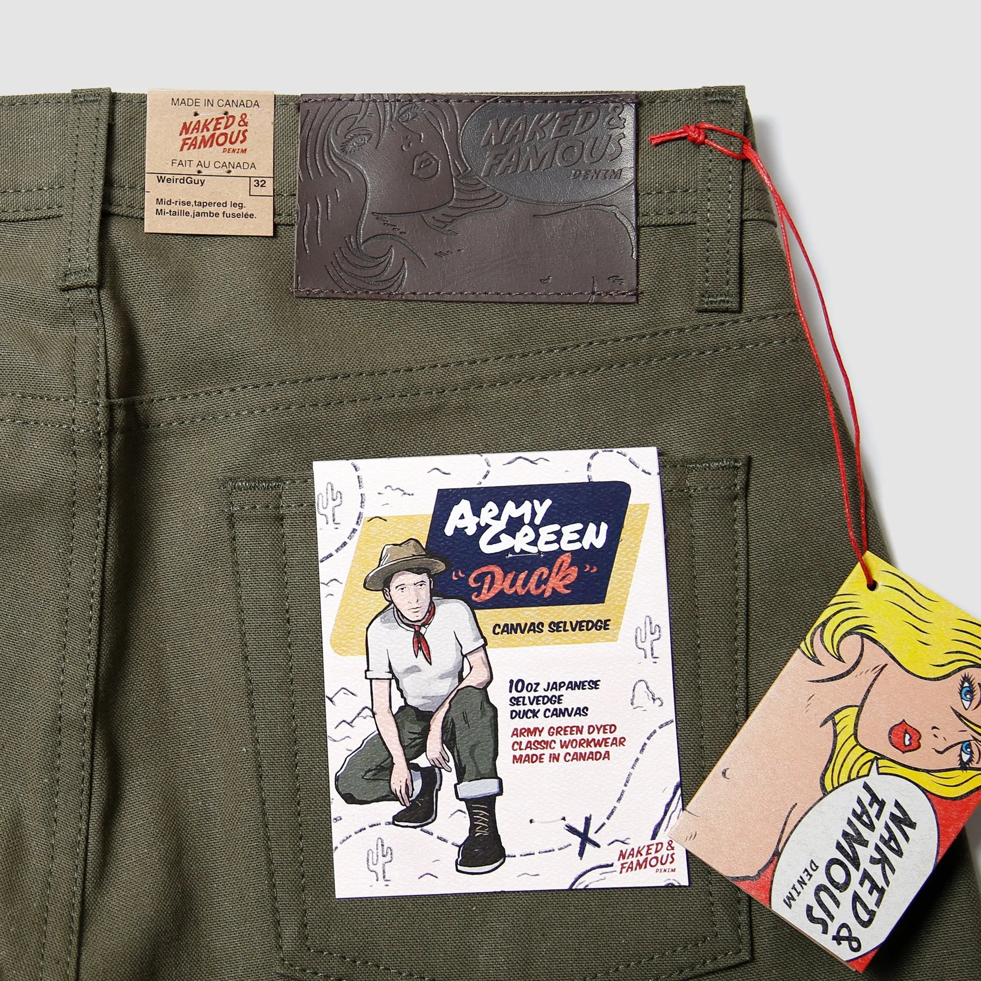 Weird Guy - Army Green Duck Selvedge